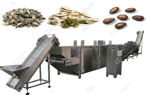 Automatic Sunflower Seeds Roasting Production Line|Sunflower Seeds Baking Processing Line