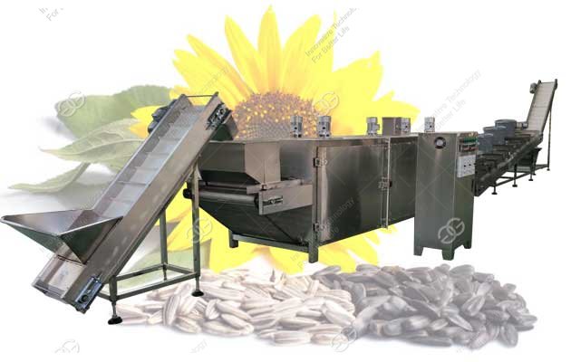 sunflower seeds baking machine