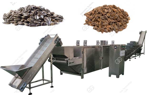 sunflower seeds baking production line